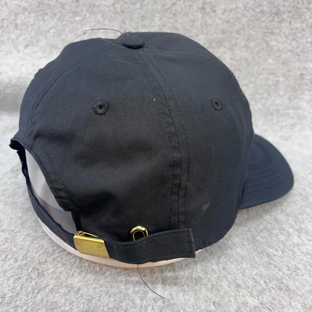 Nike Gold Metal Logo Unisex Black Heritage86 Adjustable Hat OSFM